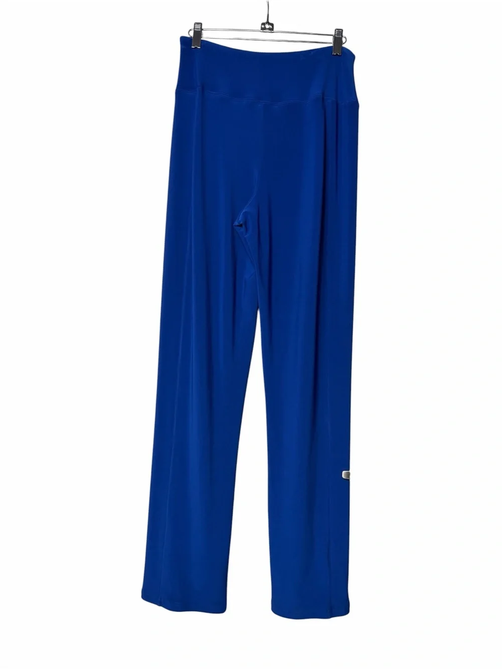 SYMPLI Solid Blue Slinky Stretch Pull On Straight Leg Casual Pants Size 8